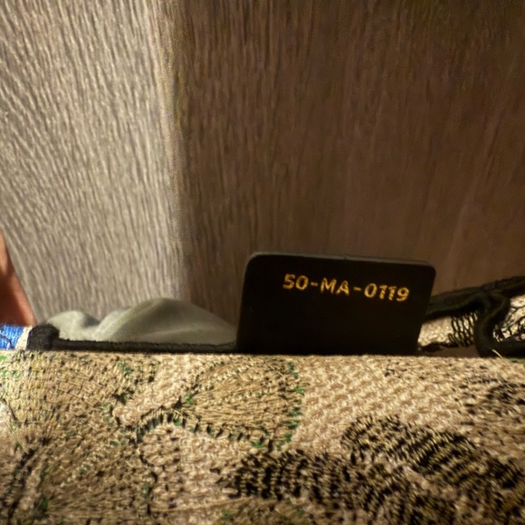 Authentic Christian Dior Book Bag - Green Cream - Picture 3 of 6